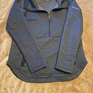 Columbia Charcoal Textured Quarter-Zip Pullover
